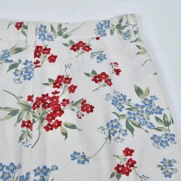 Eddie Bauer Floral Cream Pencil Skirt Size 6 - Picture 5 of 7